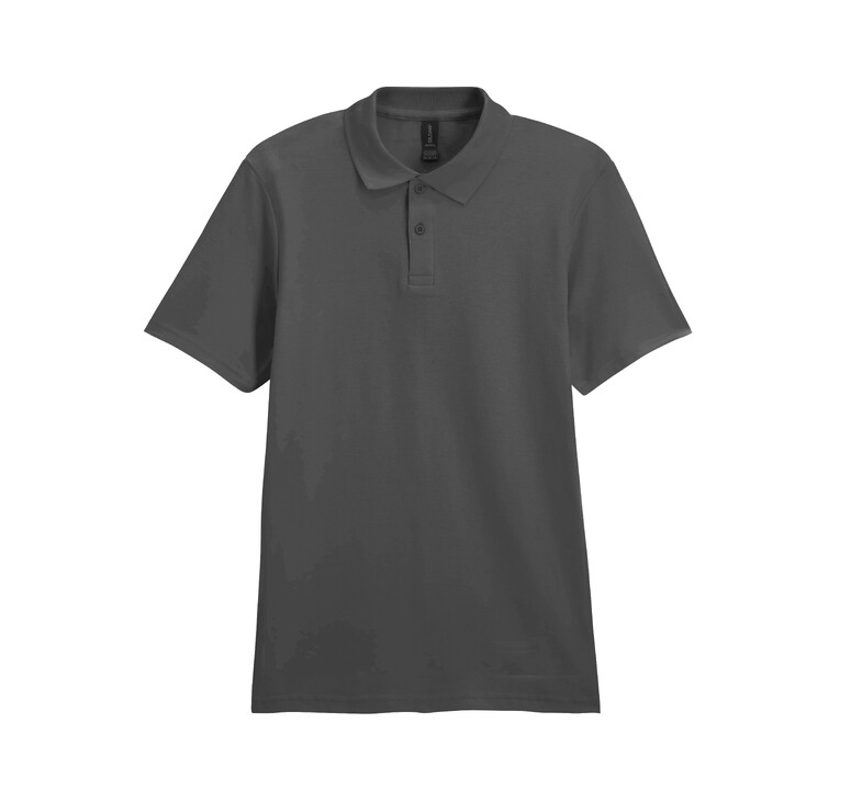 Футболка поло SOFTSTYLE ADULT DOUBLE PIQUE, ГРАФИТОВЫЙ 3XL