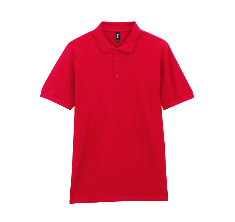 Футболка поло PREMIUM COTTON ADULT DOUBLE PIQUE, КРАСНЫЙ 2XL