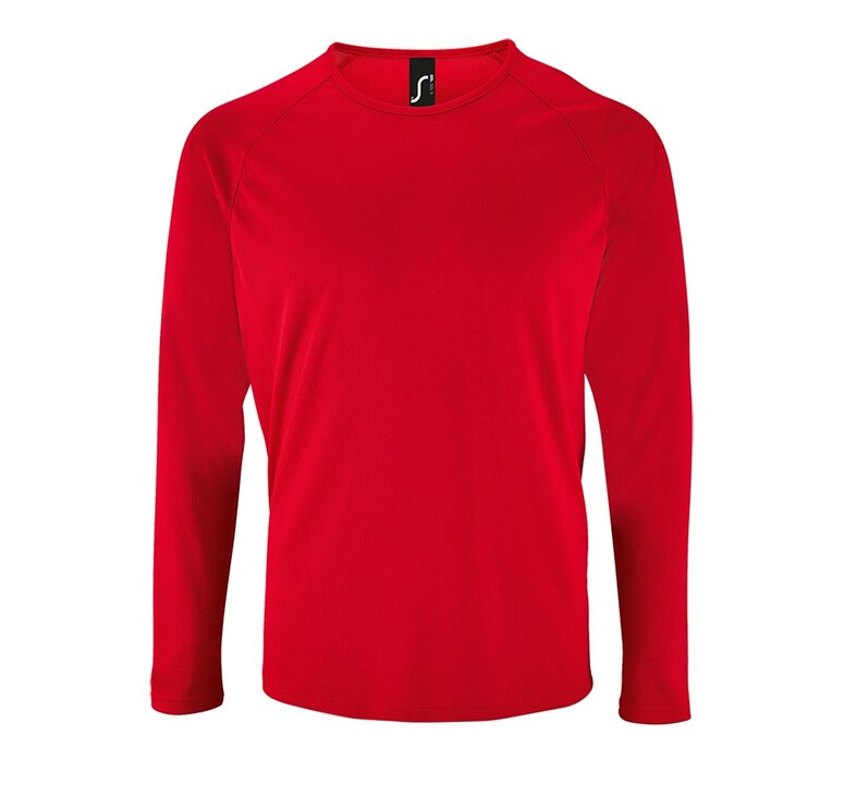 Футболка с длинным рукавом Sporty LSL Men красная, размер 3XL