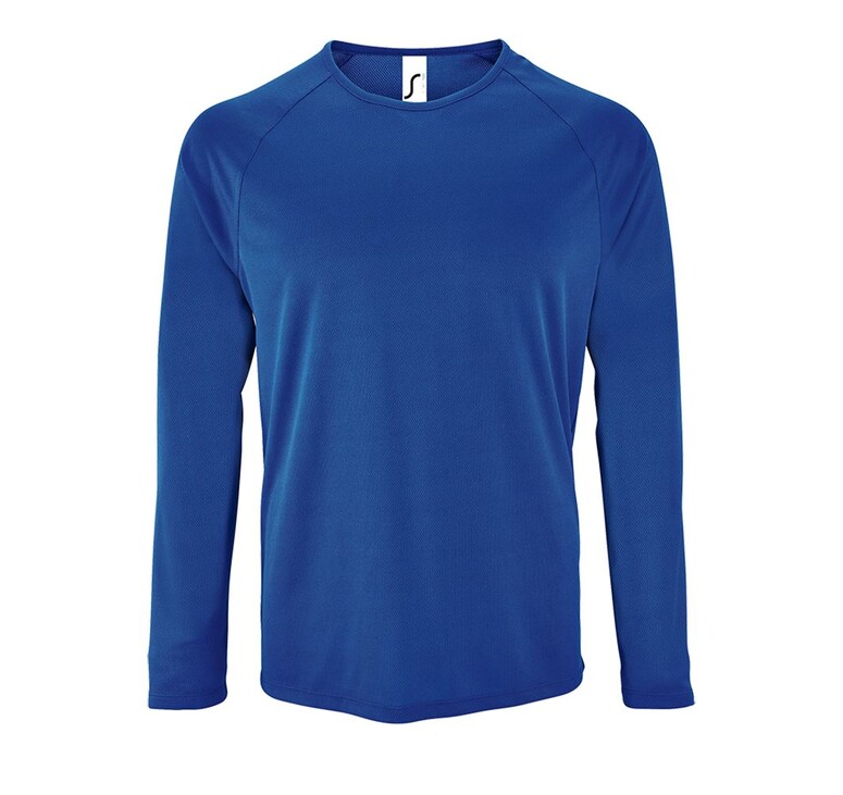 Футболка с длинным рукавом Sporty LSL Men ярко-синяя, размер 3XL