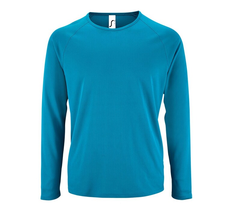 Футболка с длинным рукавом Sporty LSL Men ярко-бирюзовая, размер 3XL