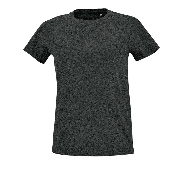Футболка женская Imperial Fit Women черный меланж, размер L