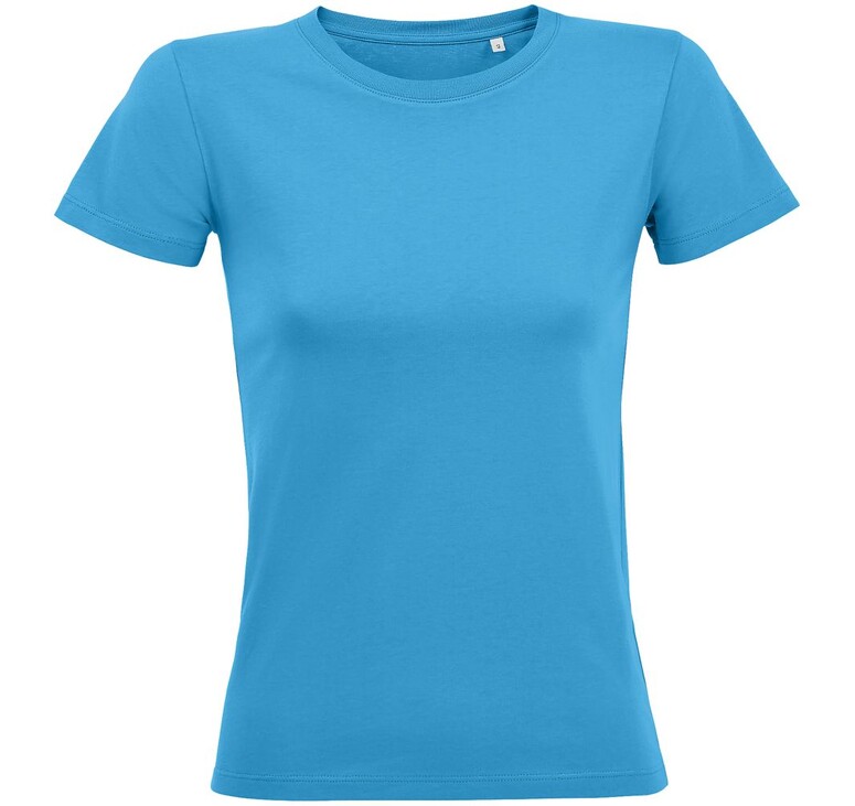 Футболка женская Regent Fit Women, ярко-бирюзовая, размер L