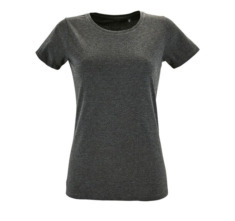 Футболка женская Regent Fit Women черный меланж, размер L