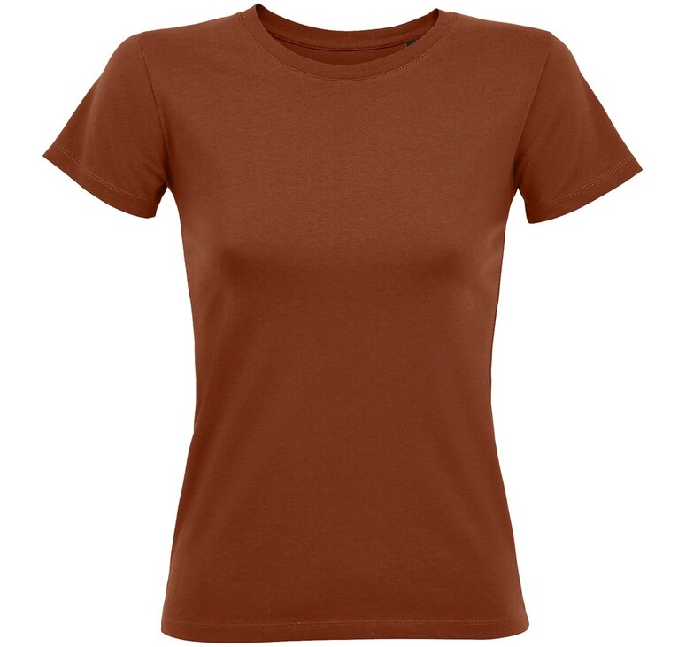 Футболка женская Regent Fit Women, коричневая (терракотовая), размер L