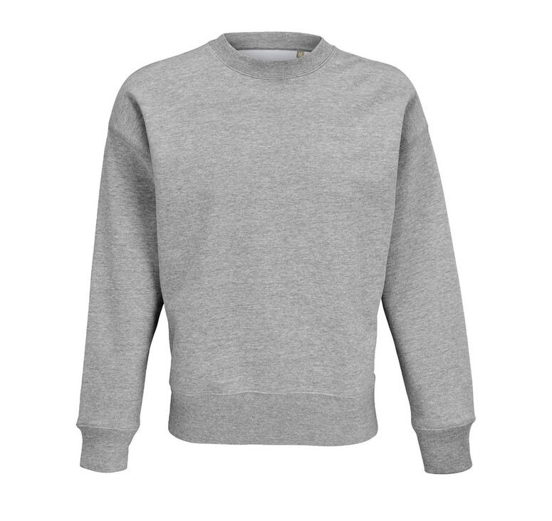 Свитшот унисекс Authentic, серый меланж, размер 3XL
