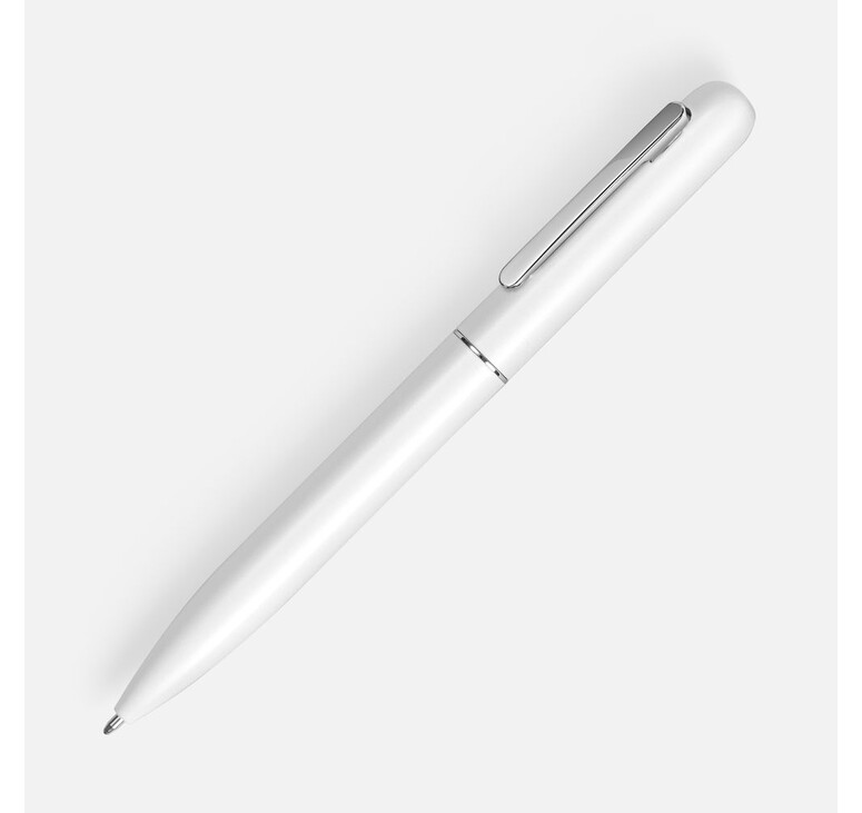 Ручка шариковая Scribo, матовая белая