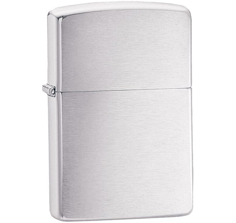 Зажигалка Zippo Armor Brushed, матовая серебристая
