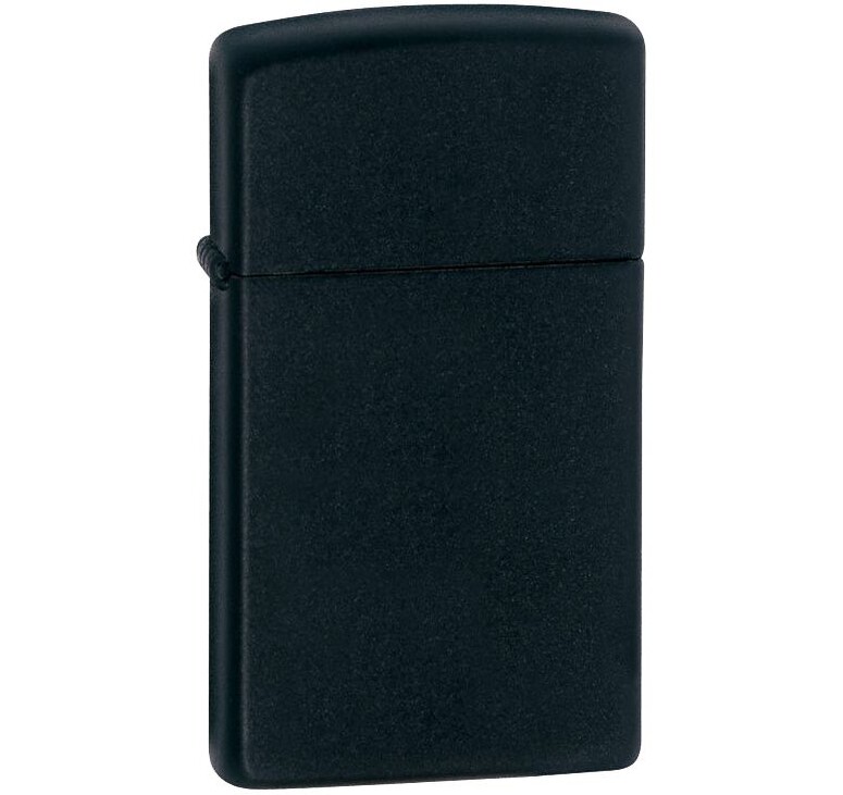 Зажигалка Zippo Slim Matt, матовая черная