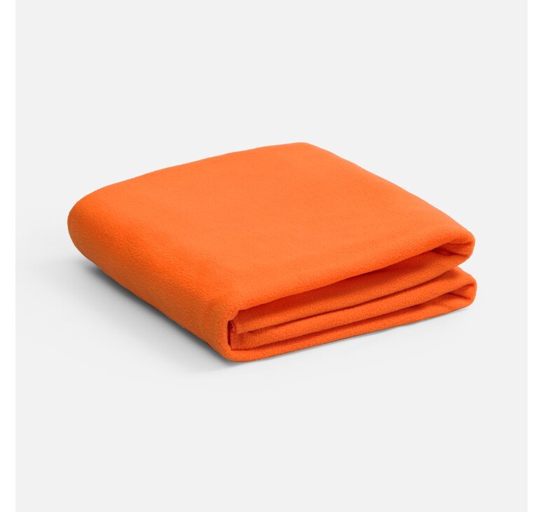 Флисовый плед Warm&Peace XL, оранжевый