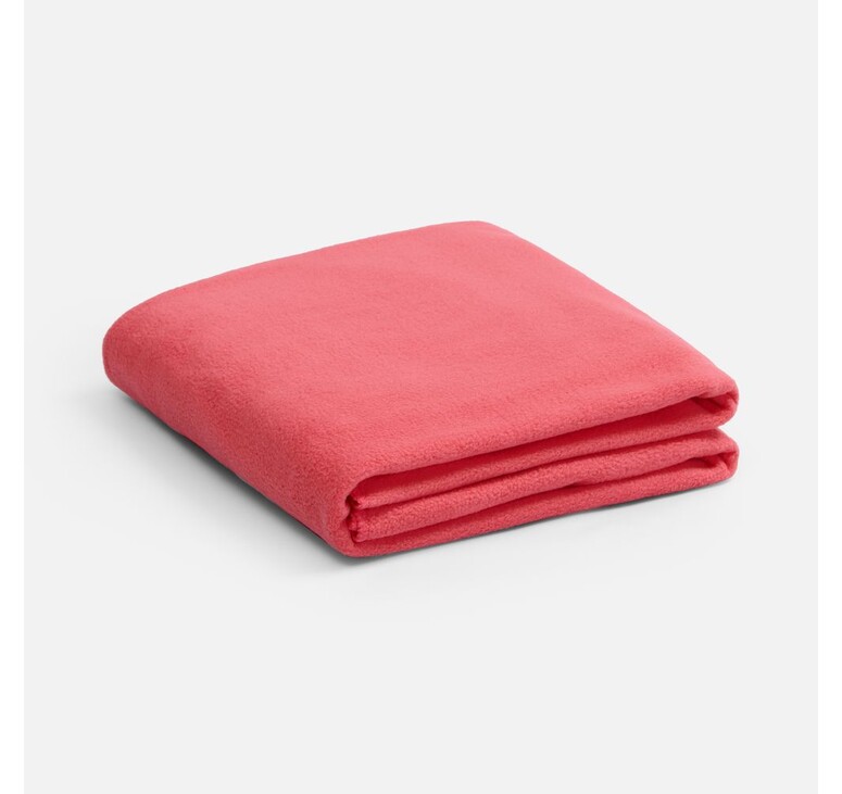 Флисовый плед Warm&Peace XL, розовый (коралловый)