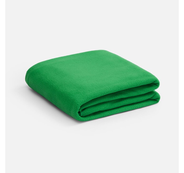 Флисовый плед Warm&Peace XL, зеленый