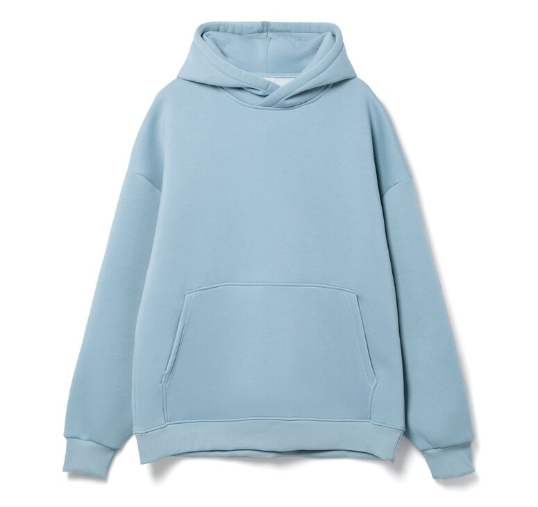 Худи Kulonga Oversize, серо-голубое, размер ХS/S