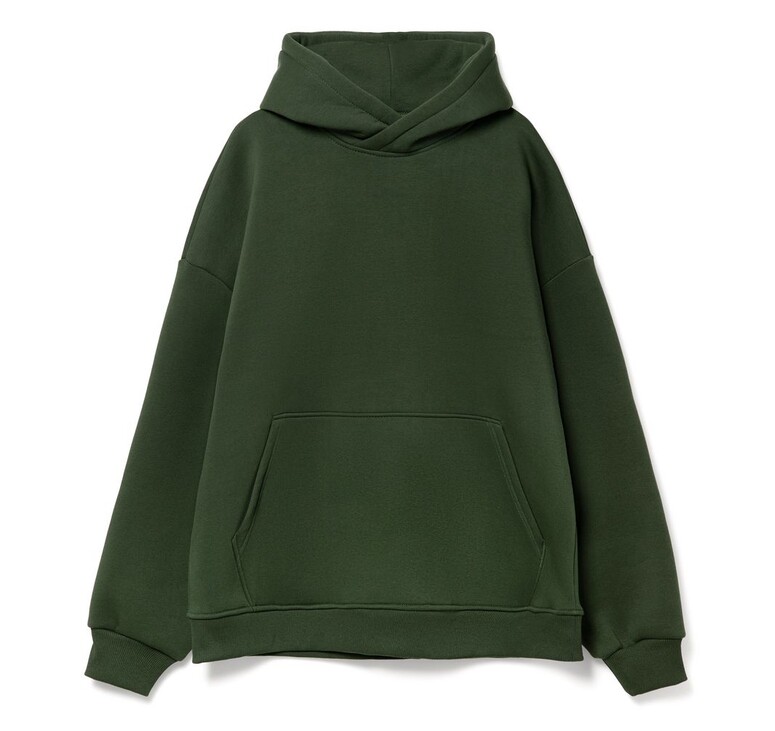 Худи Kulonga Oversize, темно-зеленое, размер 3XL/4XL