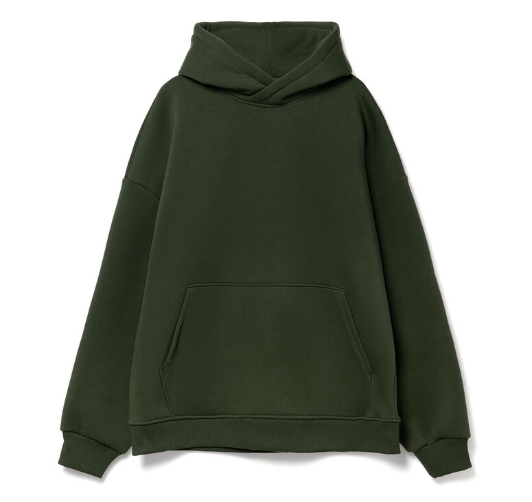 Худи Kulonga Oversize, темно-зеленый хаки, размер XS/S