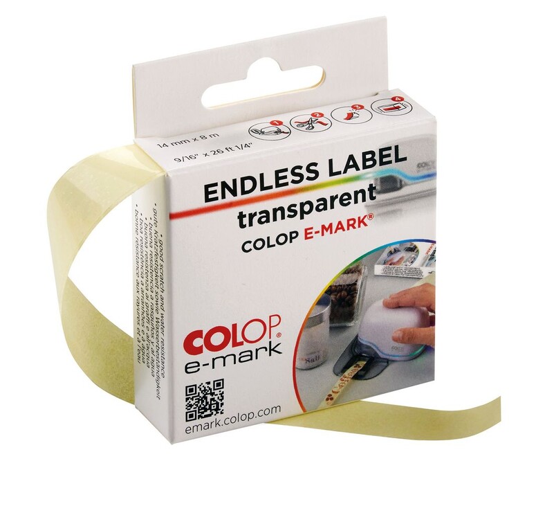 Клейкая лента для принтера Colop e-mark, прозрачная