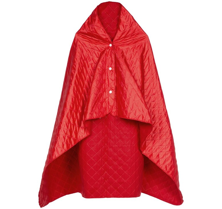 Плед-пончо для пикника SnapCoat, красный