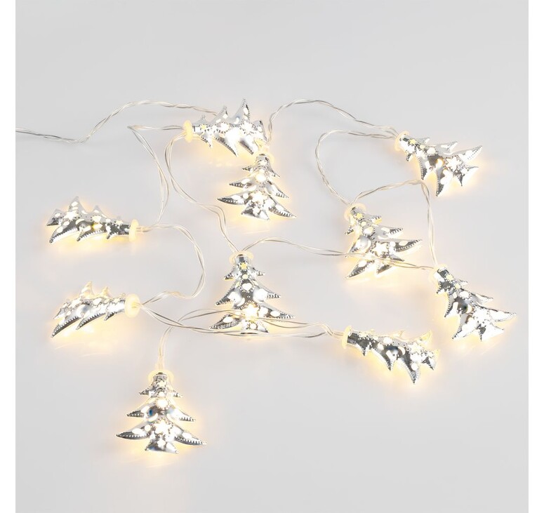 Светодиодная гирлянда Silver Lights, серебристая