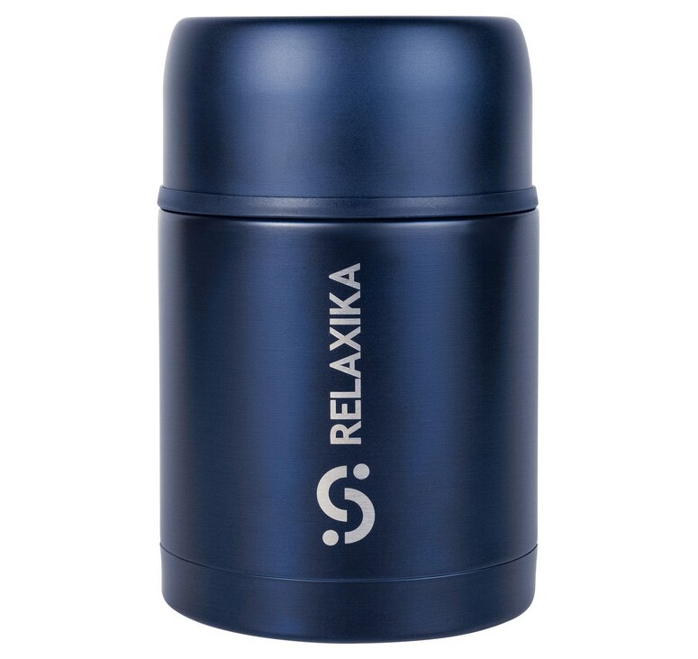 Термос для еды Relaxika 700, темно-синий