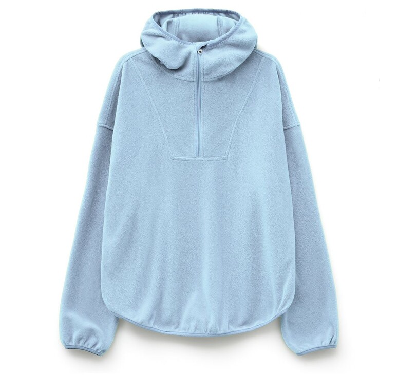 Анорак флисовый унисекс Fliska, голубой, размер XL/XXL