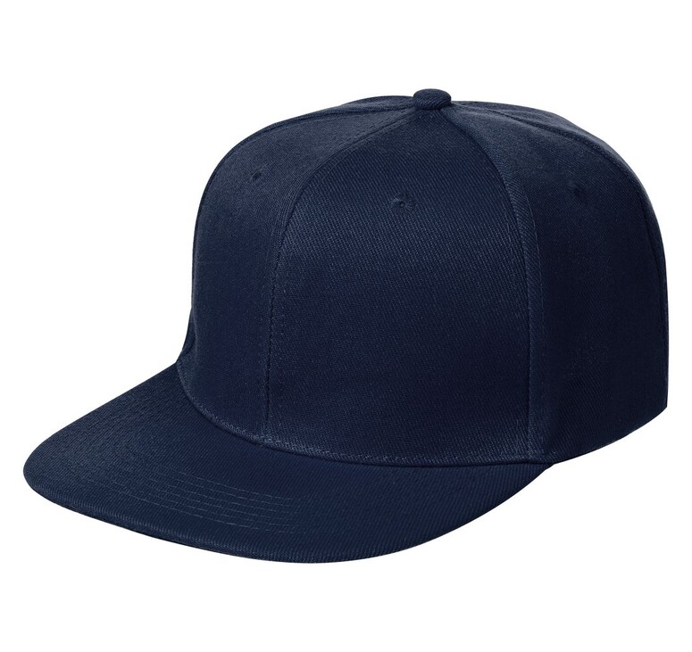 Бейсболка Snapback с прямым козырьком, темно-синяя