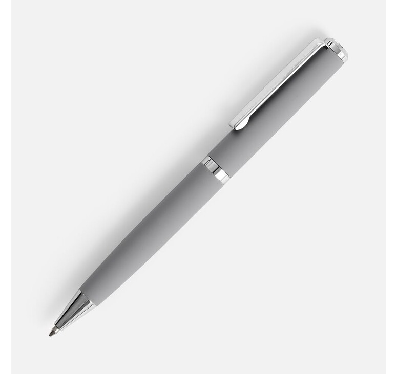 Ручка шариковая Inkish Chrome в футляре, серая