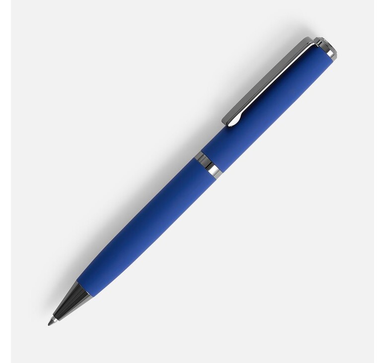 Ручка шариковая Inkish Gunmetal в футляре, синяя