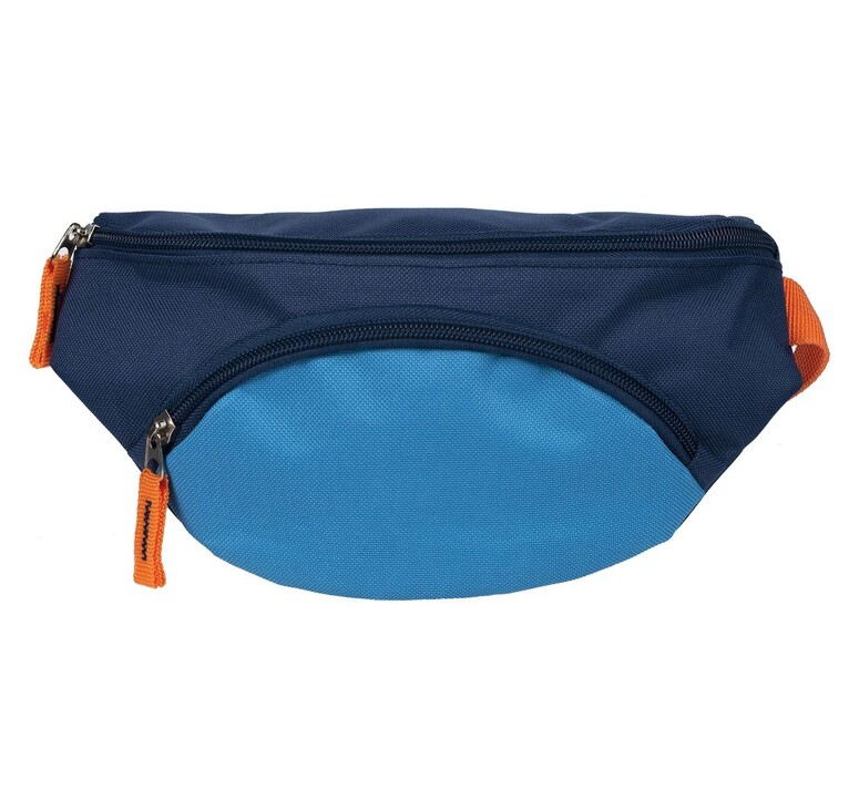Поясная сумка детская Kiddo, синяя с голубым