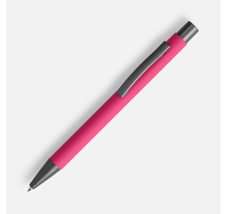 Ручка шариковая Atento Soft Touch, розовая