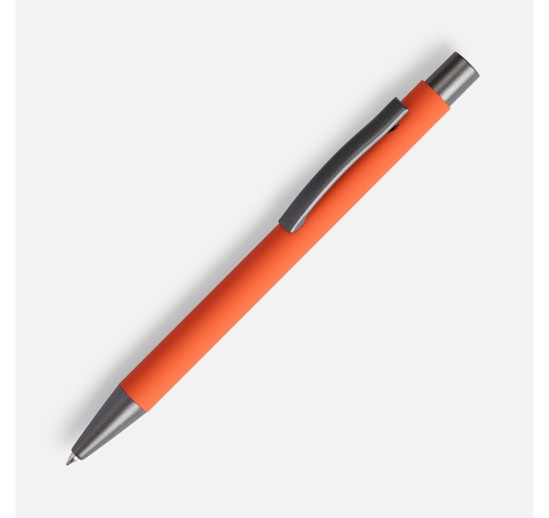 Ручка шариковая Atento Soft Touch, оранжевая
