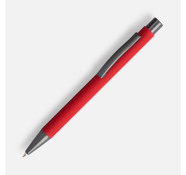 Ручка шариковая Atento Soft Touch, красная