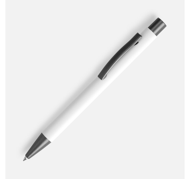 Ручка шариковая Atento Soft Touch, белая