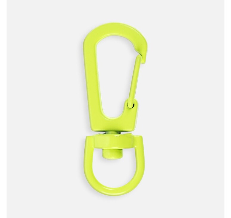 Застежка-карабин Snap Hook, S, желтый неон