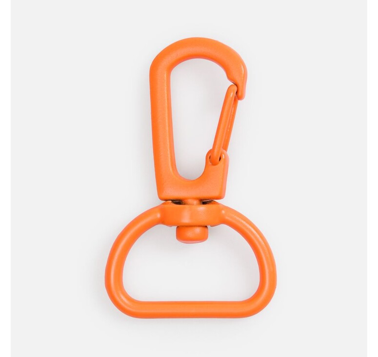 Застежка-карабин Snap Hook, M, оранжевый неон