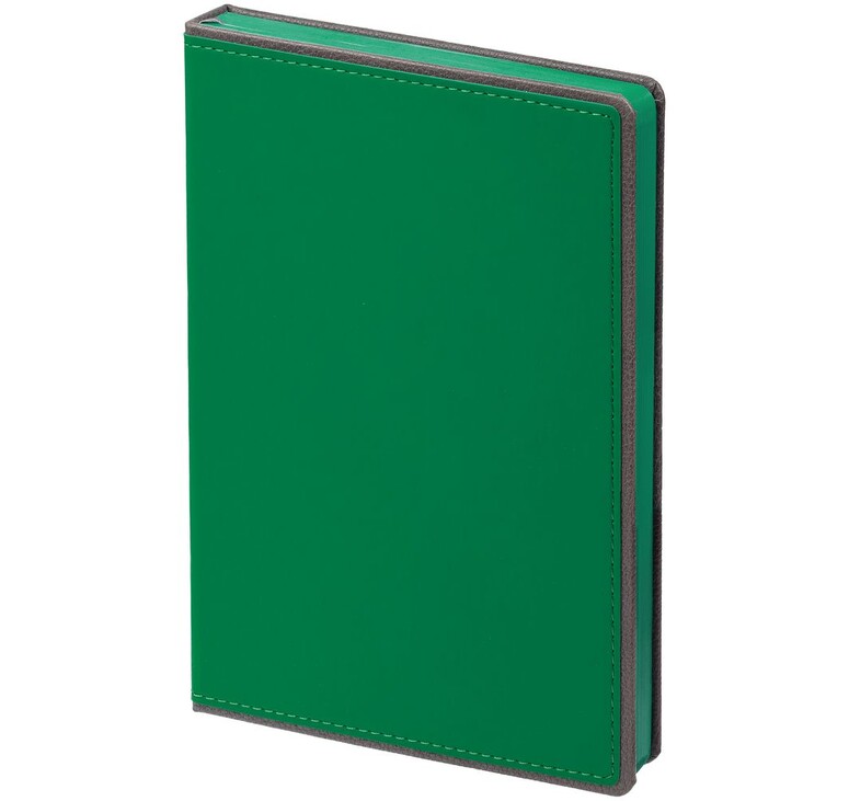 Ежедневник Frame, недатированный, зеленый с серым