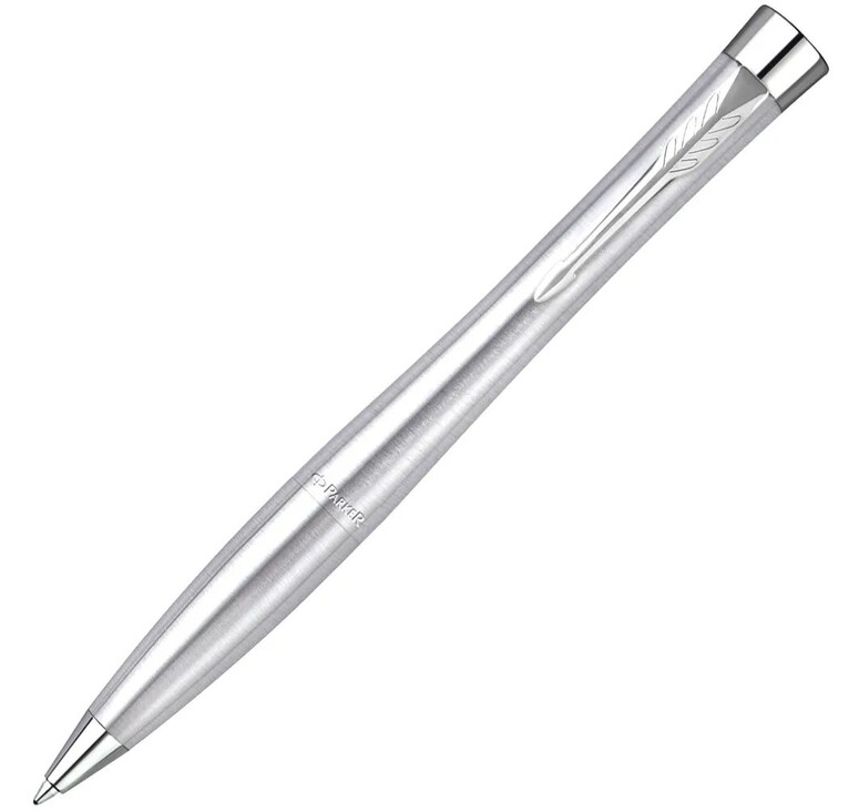 Ручка шариковая Parker Urban Twist Metro Metallic CT, серебристая