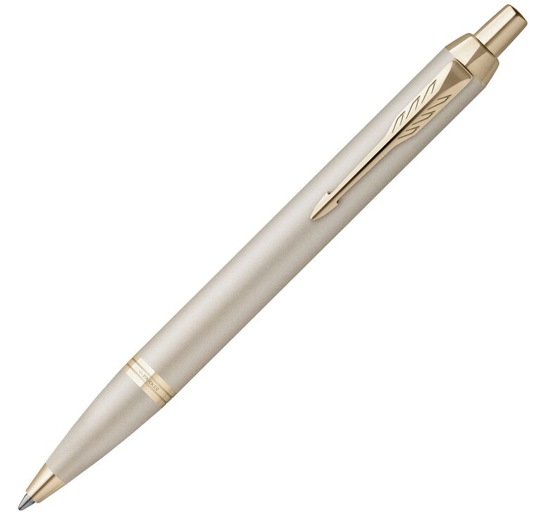 Ручка шариковая Parker IM Professionals Monochrome Champagne, золотистая