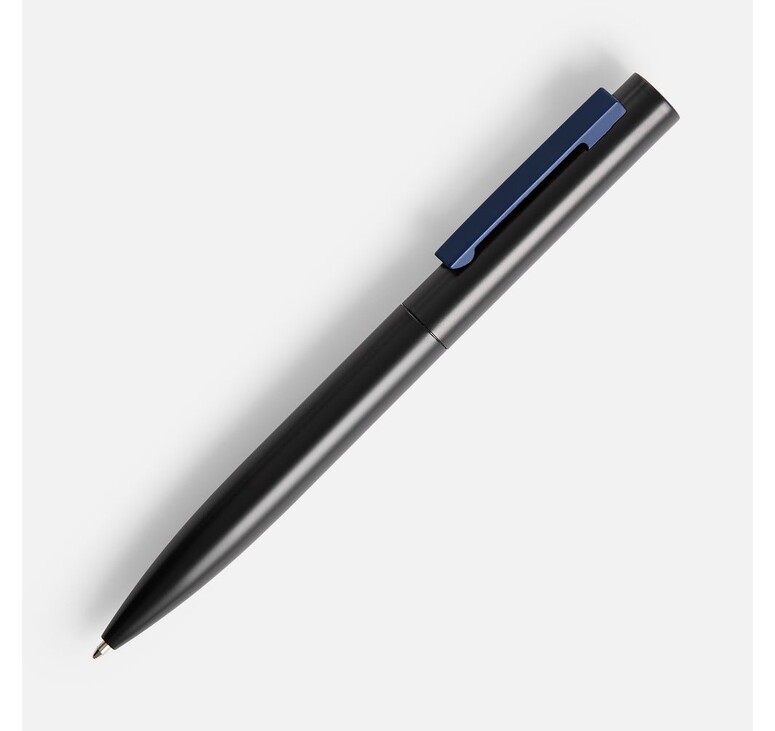 Ручка шариковая Inkolor, черная с темно-синим