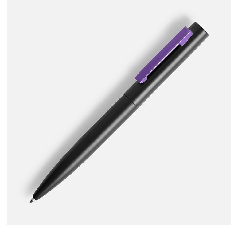 Ручка шариковая Inkolor, черная с фиолетовым