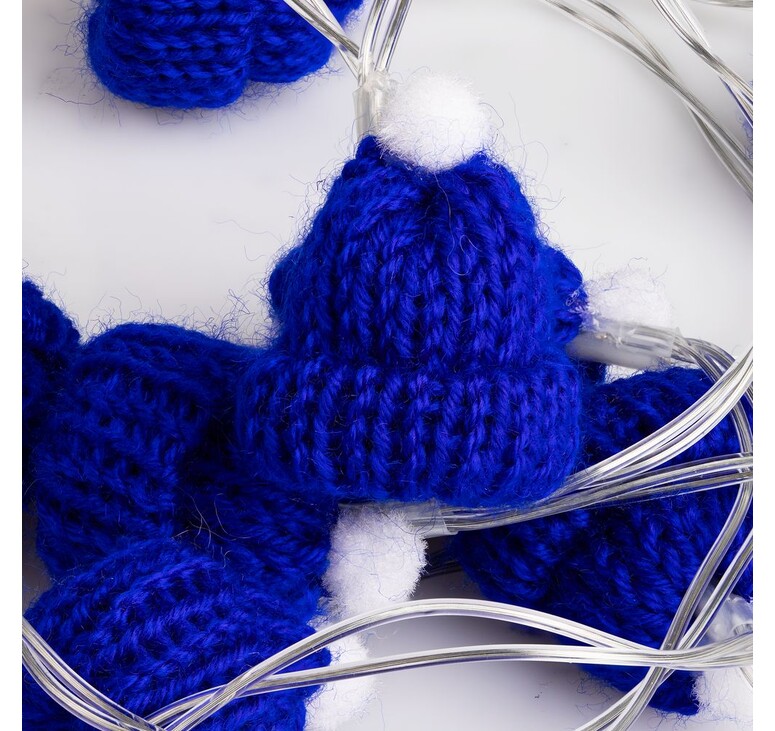 Гирлянда Cosy Poms, синяя