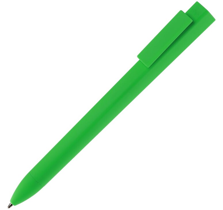 Ручка шариковая Swiper SQ Soft Touch, зеленая
