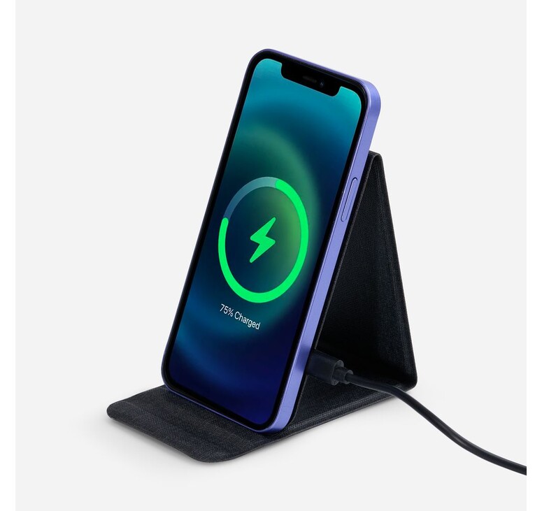 Подставка для смартфона с беспроводной зарядкой Kickstand, серая