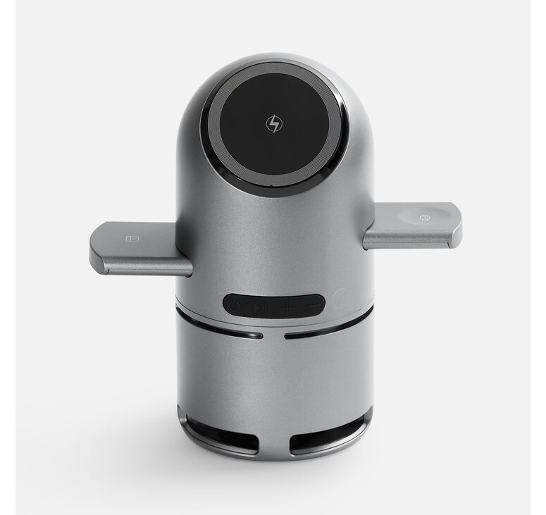 Bluetooth-колонка с беспроводной зарядкой Droid, серая