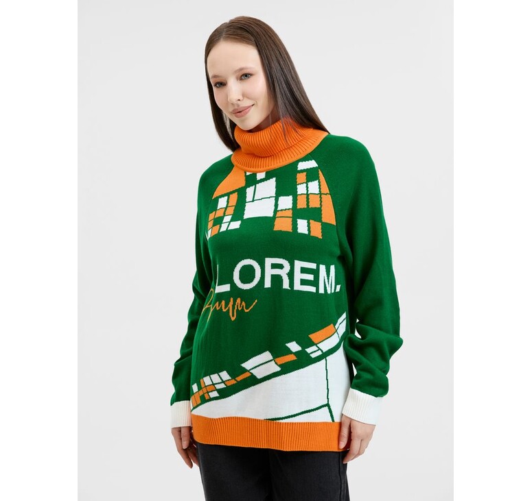Свитер на заказ Tricksy Net Reglan, акрил, размер S