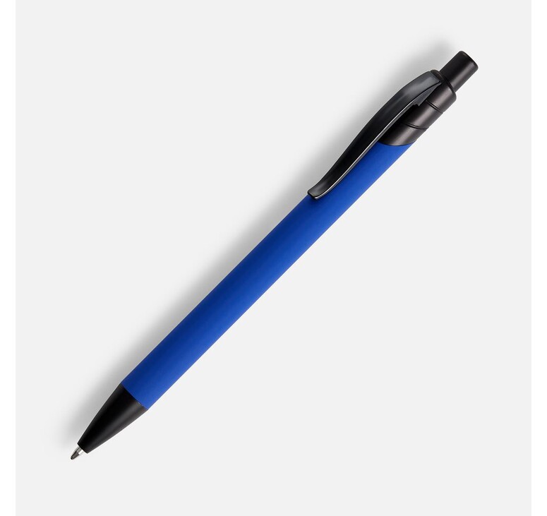 Ручка шариковая Undertone Black Soft Touch, ярко-синяя