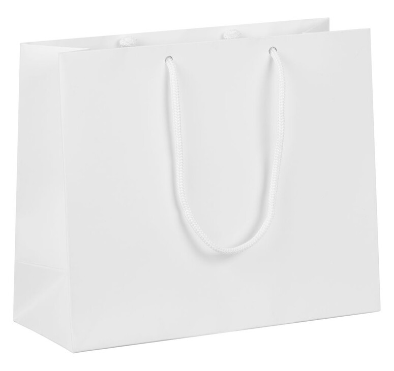 Пакет бумажный с ламинацией Lami Tote S, белый