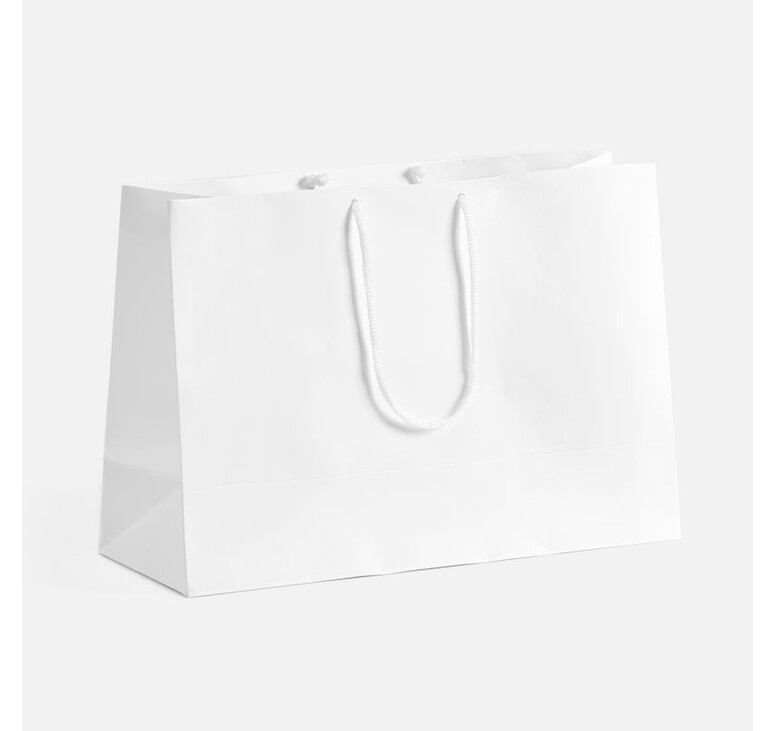 Пакет бумажный с ламинацией Lami Tote M, белый