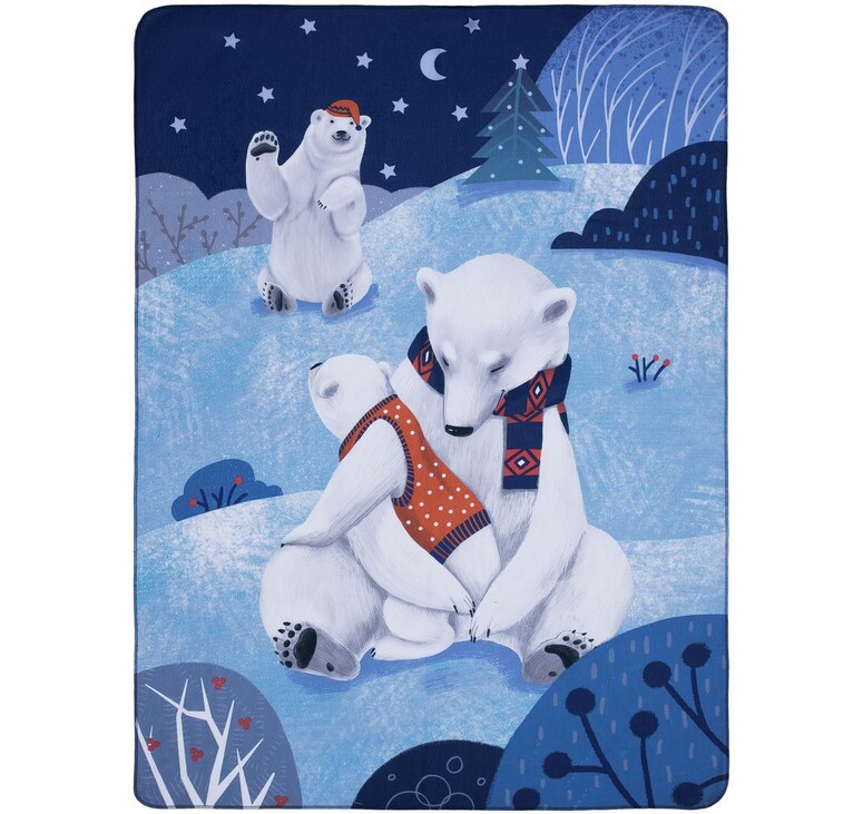Флисовый плед Wintart Bear