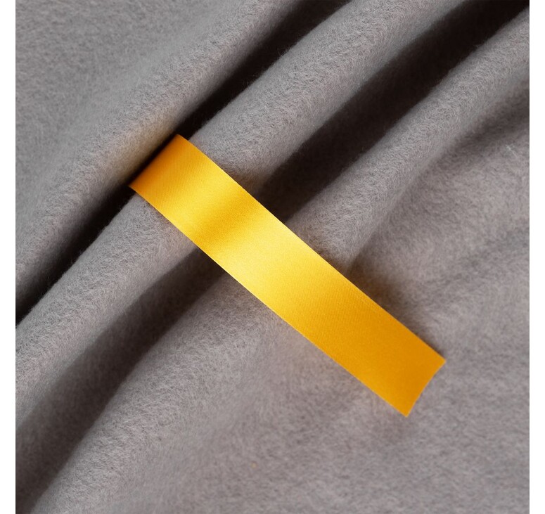 Лента сатиновая Satin 20 M, желтая, 100 см