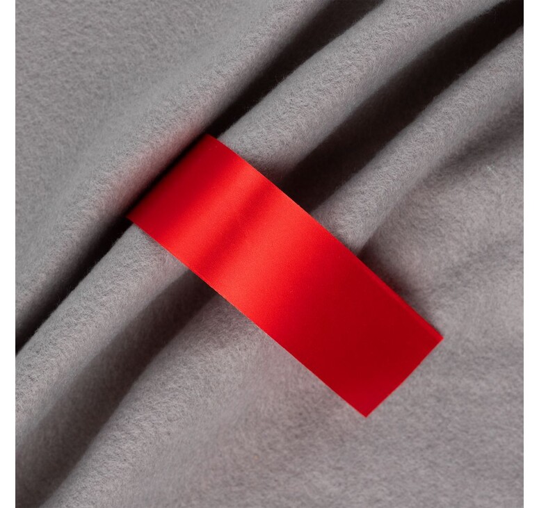 Лента сатиновая Satin 35 S, красная, 50 см